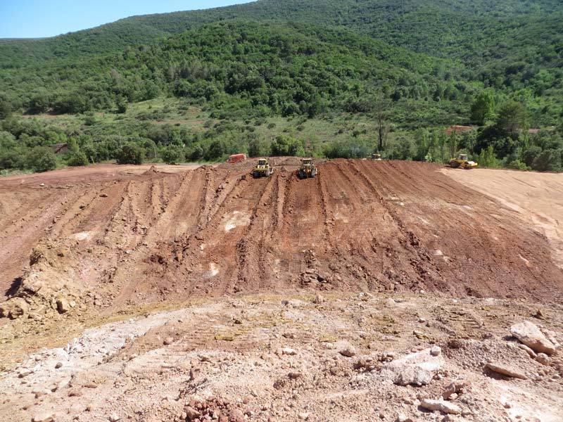 Terrain réhabilité après terrassement